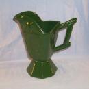 HULL Green Butterfly Pottery Ewer