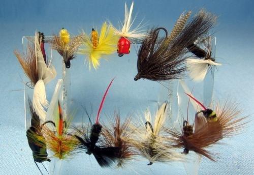 Hand Tied Flies Fishing Lure - Antique Fly Fish Bait - Vintage Sporting