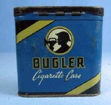 Bugler Cigarette Case - Vintage Advertising Pocket Tin - Tobacciana