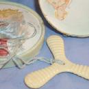 Six Sets LIMOGES Gold Trimmed Porcelain Cups & Saucers