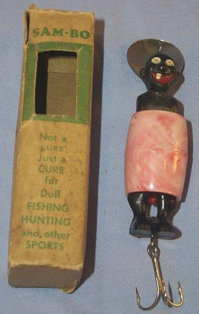 SAM-BO Naughty Fishing Lure in Original Box - Ethnographic