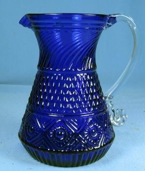 FENTON GLASS VASE vintage Peacock Blue Hobnail Vase Unusual Spouted Lip - Fenton Glass