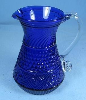 FENTON GLASS VASE vintage Peacock Blue Hobnail Vase Unusual Spouted Lip - Fenton Glass