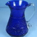 FENTON GLASS VASE vintage Peacock Blue Hobnail Vase Unusual Spouted Lip - Fenton Glass