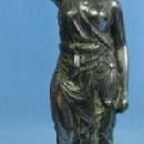 Figural Gothic Lady POSY Vase - Meriden Silver plate