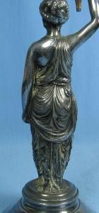Figural Gothic Lady POSY Vase - Meriden Silver plate