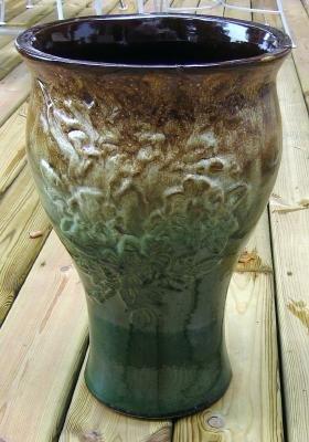 UMBRELLA Holder ~ Antique American Art Pottery
