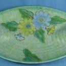 Arts & Crafts Crown Devon Pottery Console Bowl - Rich Mottled Art Deco Art Pottery