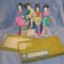 Four Chinese Paper / Cloth Dolls in Original Box - Misc.