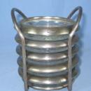 vintage Silver Plate and Crystal COASTER Set