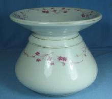 Pink Luster Ironstone SPITTOON - Antique Lustre Pottery Stoneware Cuspidor