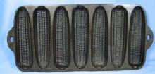 Wagner Cast Iron Signed KRUSTY KORN KOBS Jr #1309 Muffin Pan - Kitchen Metalware