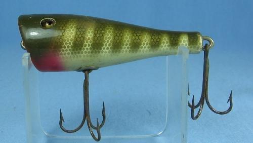 Creek Chub PLUNKER Wooden Fishing Lure with Glass Eyes - Vintage Sporting