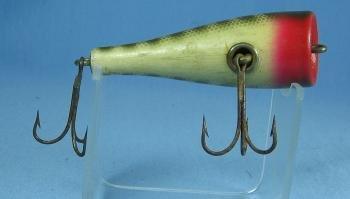 Creek Chub PLUNKER Wooden Fishing Lure with Glass Eyes - Vintage Sporting