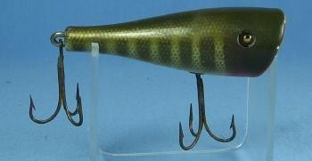 Creek Chub PLUNKER Wooden Fishing Lure with Glass Eyes - Vintage Sporting