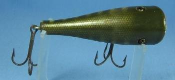 Creek Chub PLUNKER Wooden Fishing Lure with Glass Eyes - Vintage Sporting