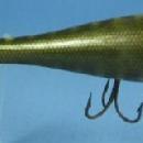 Creek Chub PLUNKER Wooden Fishing Lure with Glass Eyes - Vintage Sporting