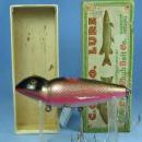 Vintage Creek Chub JIGGER Fishing Lure BLEEDING FROG Finish with Original Box - sporting