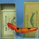 Vintage Helin FLATFISH Fishing Lure - Vintage Wood Tackle with Original Box - sporting