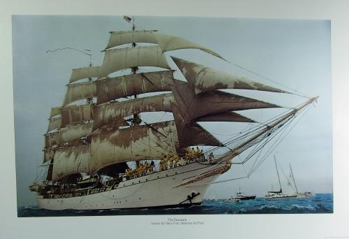Nautical TALL SHIPS Print Portfolio Collection - Vintage Sailing Boat Arrangement - FAL