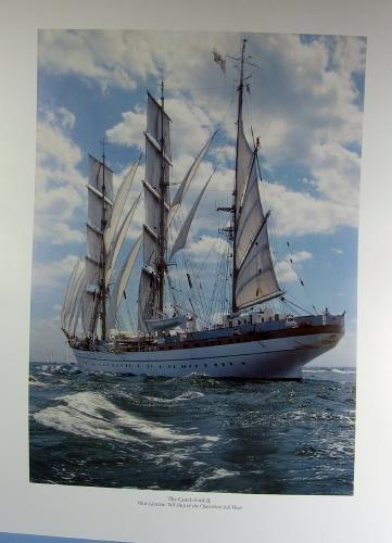 Nautical TALL SHIPS Print Portfolio Collection - Vintage Sailing Boat Arrangement - FAL