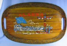 old ALASKA Souvenir Serving Tray - Vintage misc