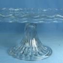 Elegant Glass Pedestal Cake Server - Footed Serving Plate