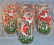 Seven DUCK Water Glasses - Sporting
