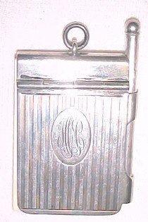 Sterling Chatelain Note Pad Pen - Silver