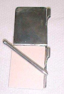 Sterling Chatelain Note Pad Pen - Silver