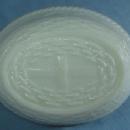 old Milk Glass HEN on NEST - Vintage Antique Covered Box