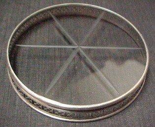 Coaster Set 6 Sterling Cut - Glass