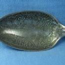vintage Reed & Barton Sterling Silver FISH Fish Net Spoon - Antique with Tooled Bowl