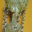 Wire Wrap AIR BALLOON Angel Christmas Figural - Glass
