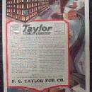 TAYLOR FUR Co. TRAPPERS Shippers Advertising - Paper