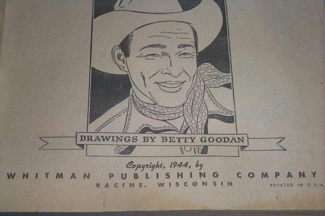 ROY ROGERS Paint Book - Toys