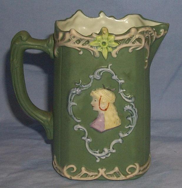 Cameo Decorated Porcelain Creamer