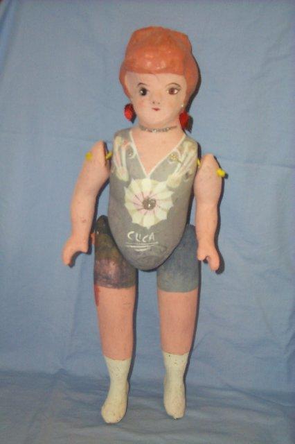 Neiman Marcus CUCA Jointed Paper Mache Doll