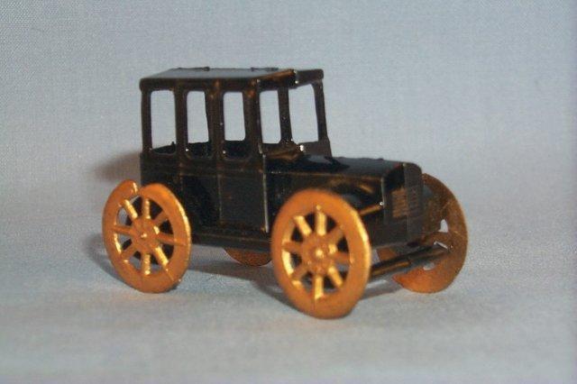 Miniature Hand Painted Old Times Antimony Automobile in Original Box - Toys
