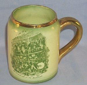 One Ridgways MR. PICKWICK AT THE ELECTION Porcelain Mug