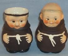 Hummel FRIAR TUCK Porcelain Creamer and Sugar Set