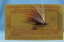 old Hand Tied Fly Fishing Lure - PARM BELLE - Trout Bass Salmon Rainbow Fish Bait - Vintage sporting