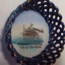 D.&C. Steamer Cleveland Flow Blue- Porcelain/Fine China