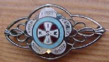 SLOVIC CATHOLIC 1930 Enameled LADIES UNION PIN