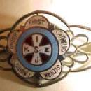SLOVIC CATHOLIC 1930 Enameled LADIES UNION PIN