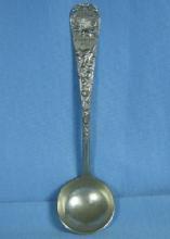 SWEET CLOVER Condensed Milk CREAM Dipper Spoon - Antique Advertising Silver