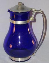 Glass Cobalt Water Pitcher