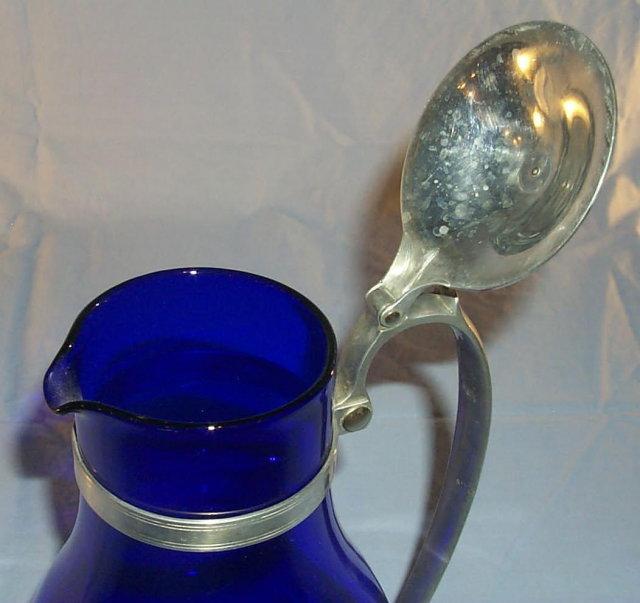 Glass Cobalt Water Pitcher