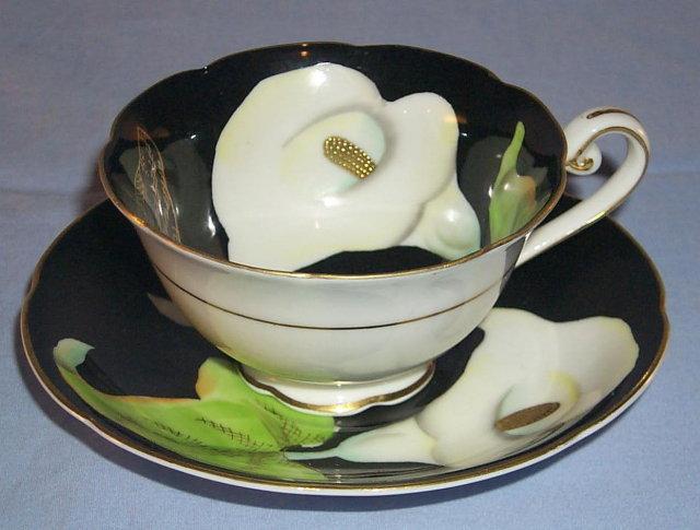 Occupied Japan LILY Porcelain Cup and Saucer