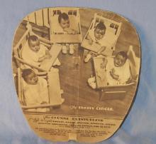 DIONNE QUINTUPLETS Advertising Paddle Fan - Paper
